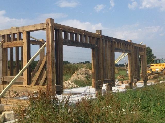 Construction d'une maison en colombage à Bourg Achard (27)