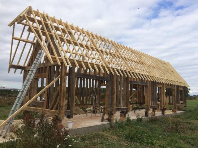 Construction d'une maison en colombage à Bourg Achard (27)