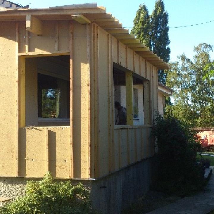 Agrandissement d'une maison d'habitation en Ossature Bois à Elbeuf (76)