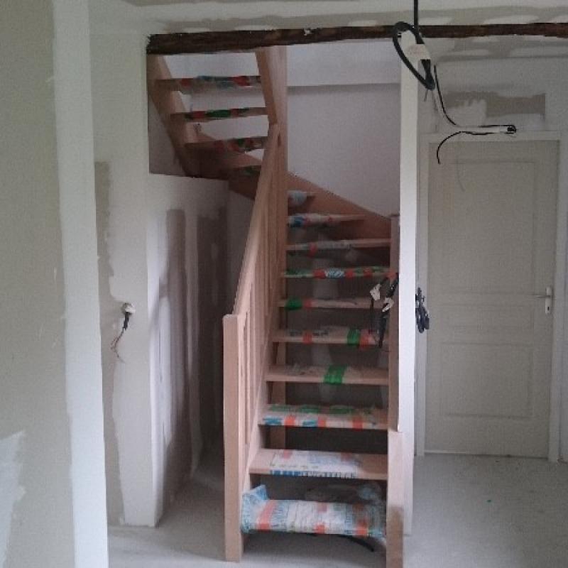 Fabrication d'escalier dans maison d'habitation à Bourg Achard (27)