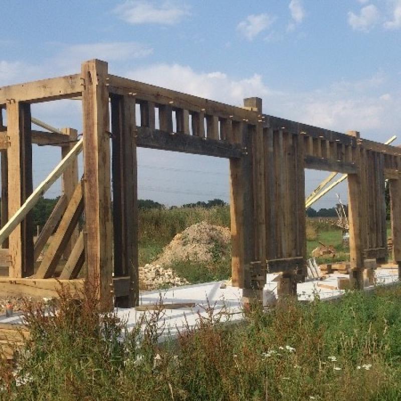 Construction d'une maison en colombage à Bourg Achard (27)