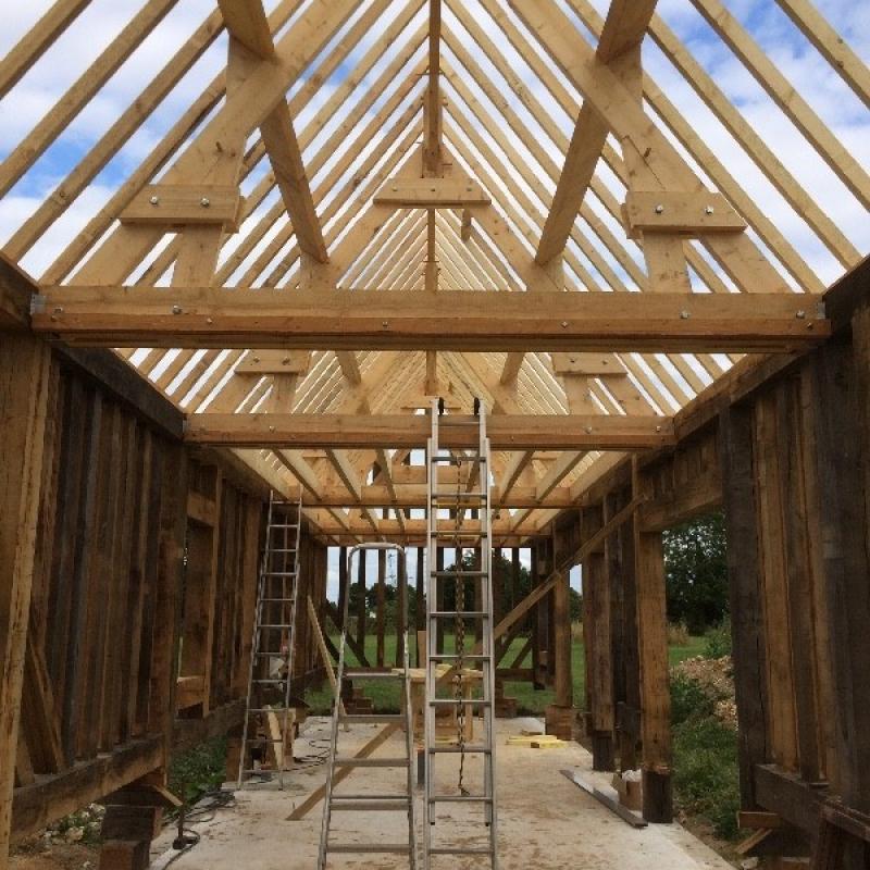 Construction d'une maison en colombage à Bourg Achard (27)